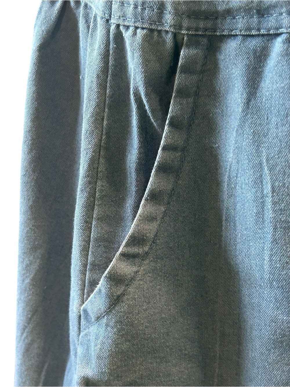 Button-Front Utcoco Denim Dress in Washed Blue NWT - Picture 2 of 6